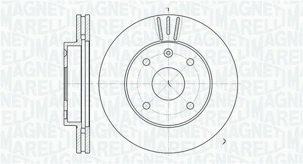 MAGNETI MARELLI stabdžių diskas 361302040278